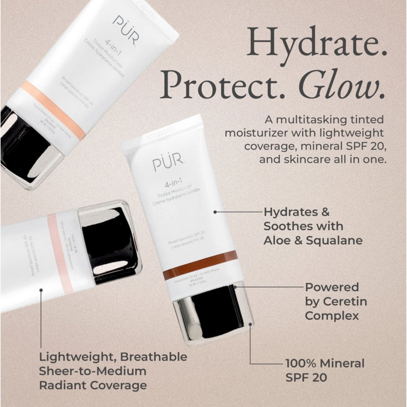 PÜR 4-in-1 Mineral Tinted Moisturizer SPF 20
