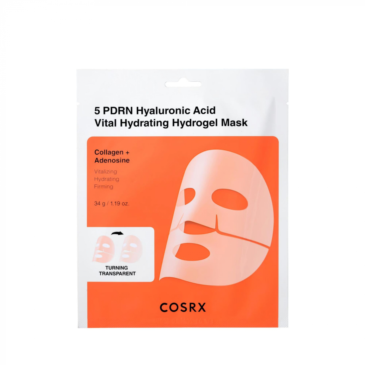 COSRX 5 PDRN Hyaluronic Acid Vital Hydrating Hydrogel Mask 1 st
