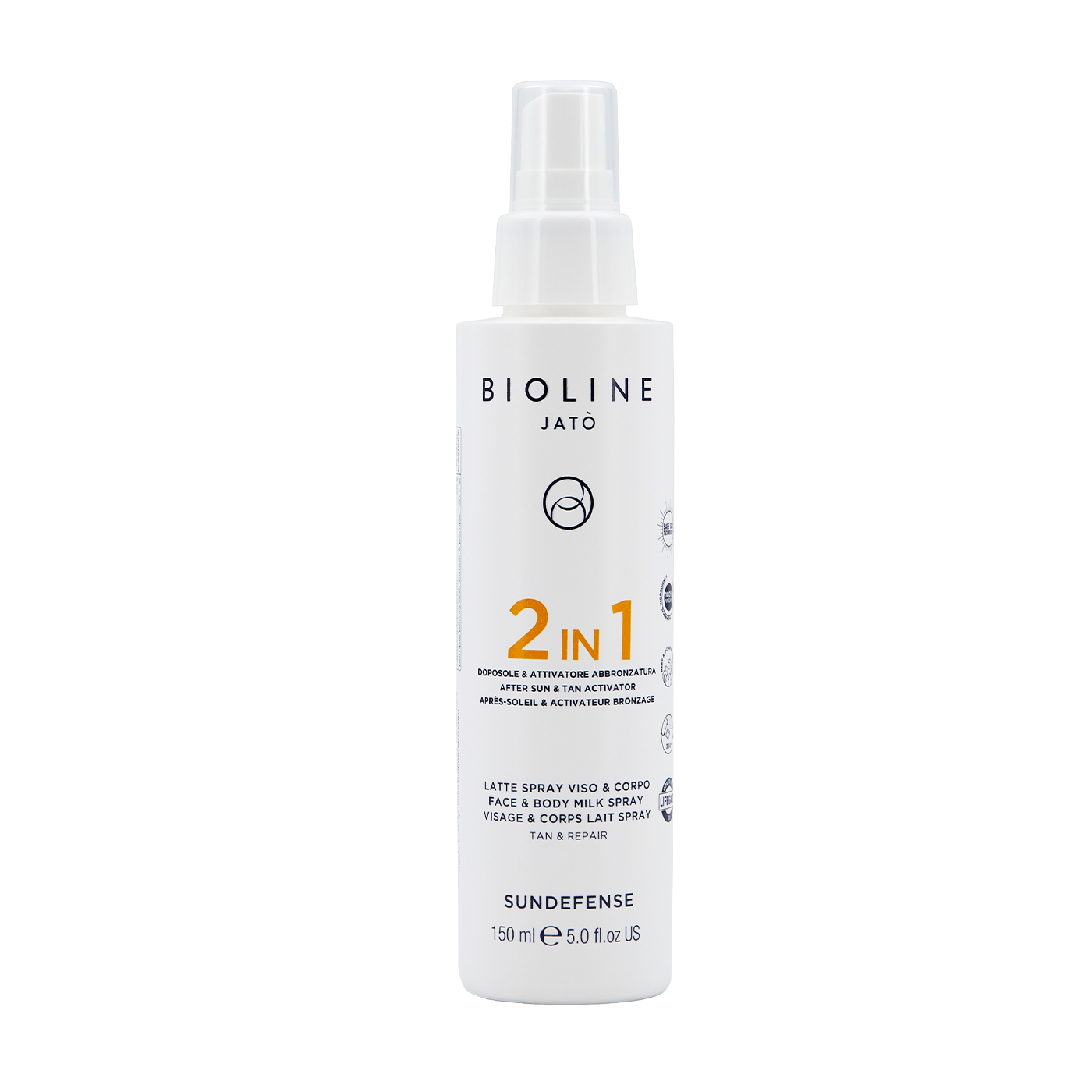 Bioline 2 IN 1 After Sun & Tan Activator Face & Body Milk Spra