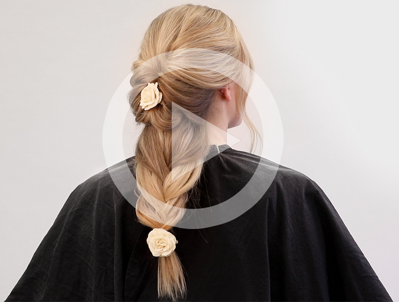 Hårguide - Blommig bröllopsuppsättning