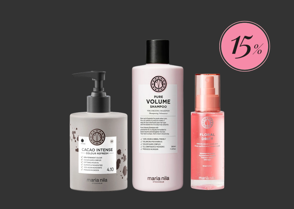 Tjuvstarta Black Week – 15% på Maria Nila