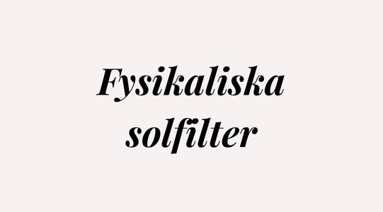 Fysikaliska solfilter