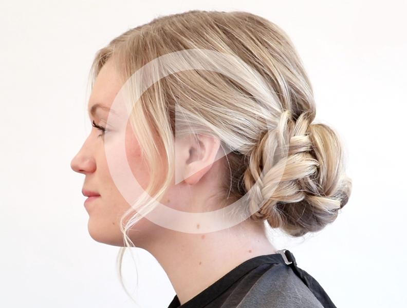 Hårguide - Snurrad fläta